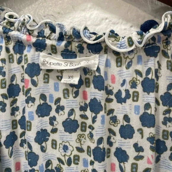 Poupette St Barth Clara Mini Dress Blue - Picture 3 of 5